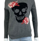 SKULL CASHMERE 100% Cashmere Gray Sweater Size XS