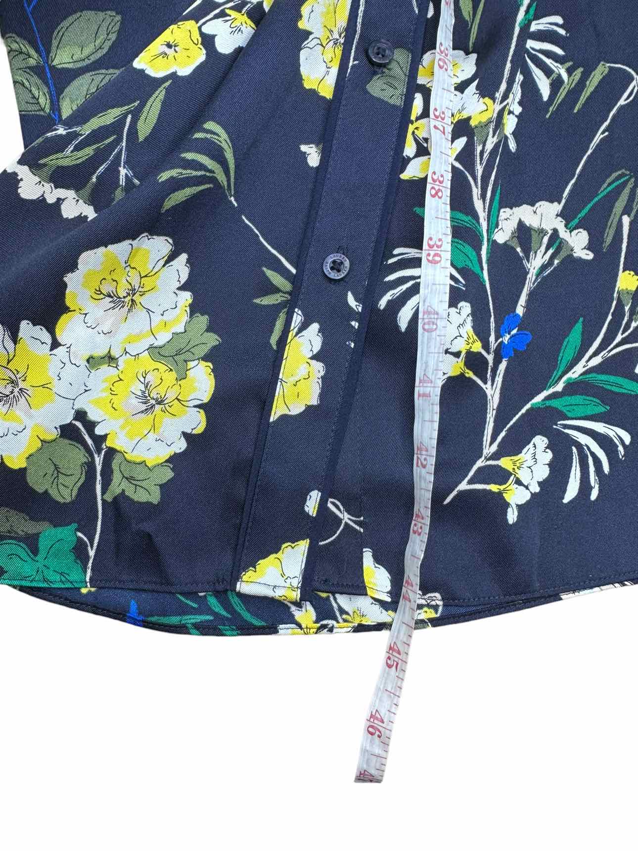 LAUREN Ralph Lauren NWT Blue Floral Print Shirt Dress Size 8