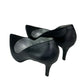FREELANCE Black Leather Pointed Pumps Size 37