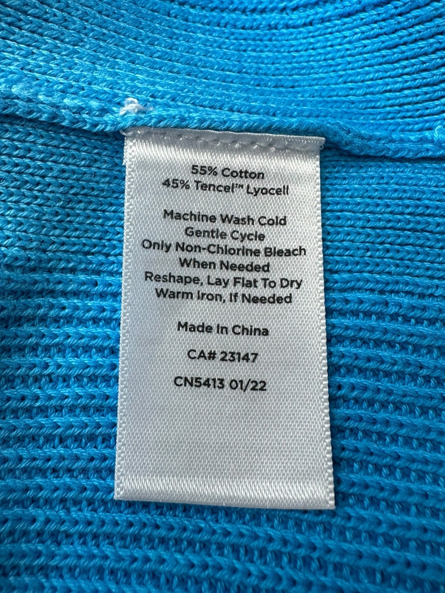 Talbots NWT Blue Ombre Sweater Cardigan Size M