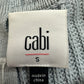cabi Blue Reversible Fair Play Sweater Size S