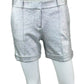 Diane von Furstenberg 100% Silk Metallic Shorts Size 6