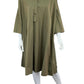 GIVENCHY NWT Olive 100% Cotton Shirt Dress Size M