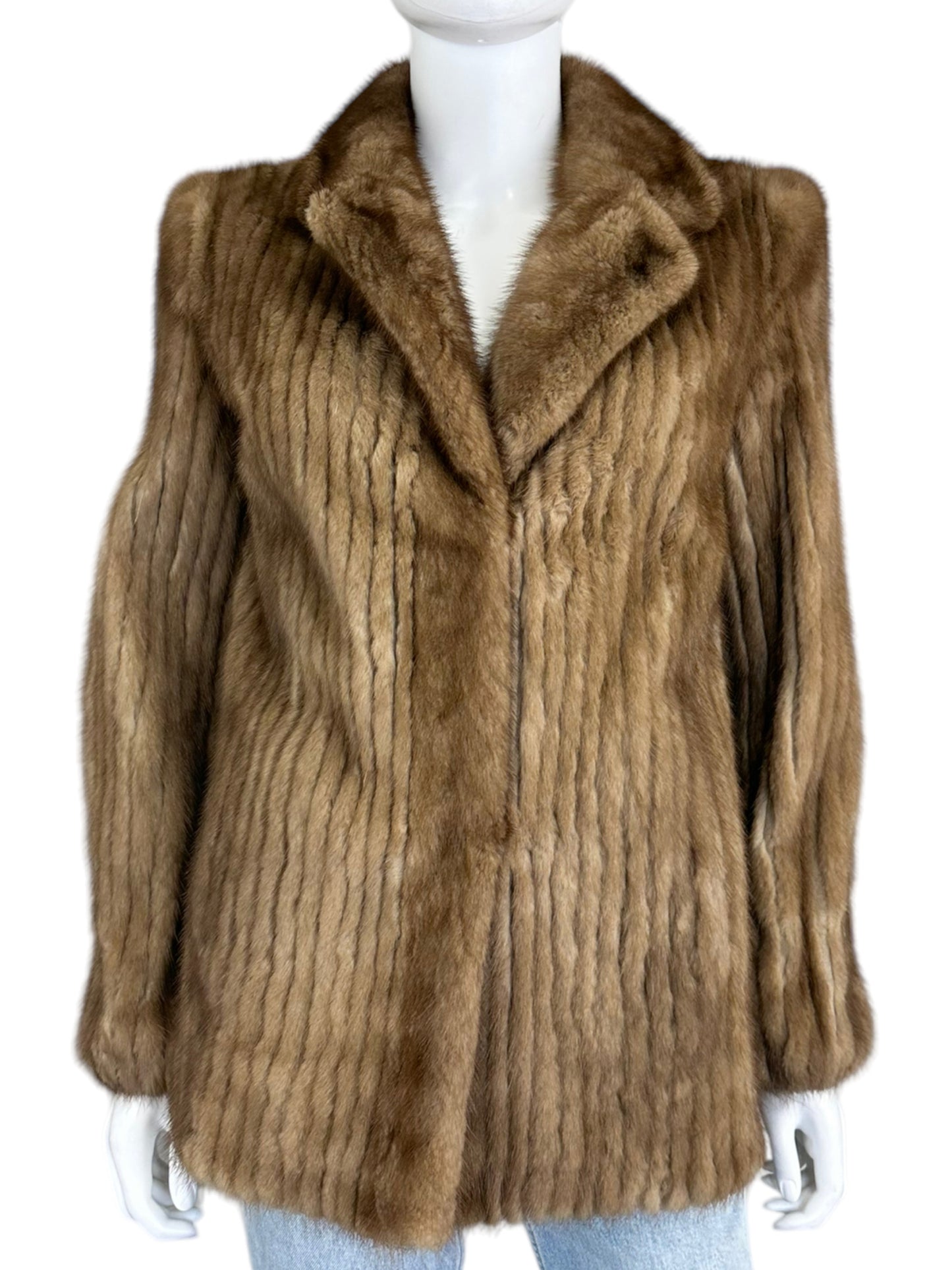 Vintage Brown Mink Fur Coat