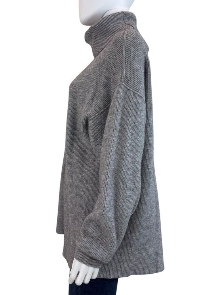 Free People Gray Turtleneck Sweater Size XS