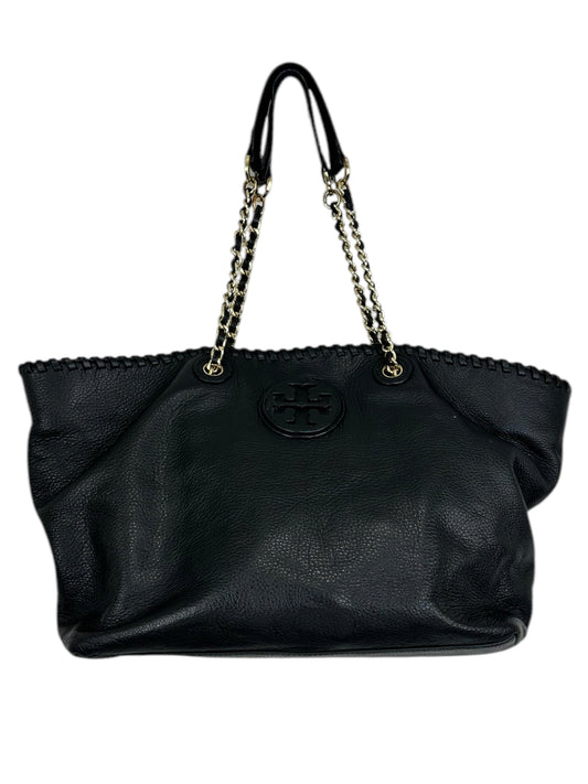 Tory Burch Black Pebbled Leather Purse