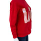 alice & olivia Red Vernie LOVE Graphic Hoodie Size XS