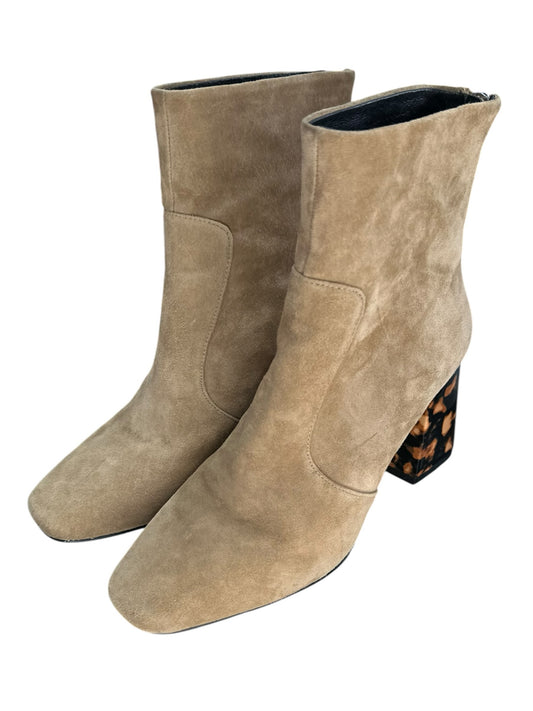 Sol Sana Tan Suede Cecile Booties Size 38