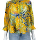 maeve Yellow Button Down Blouse Size XS