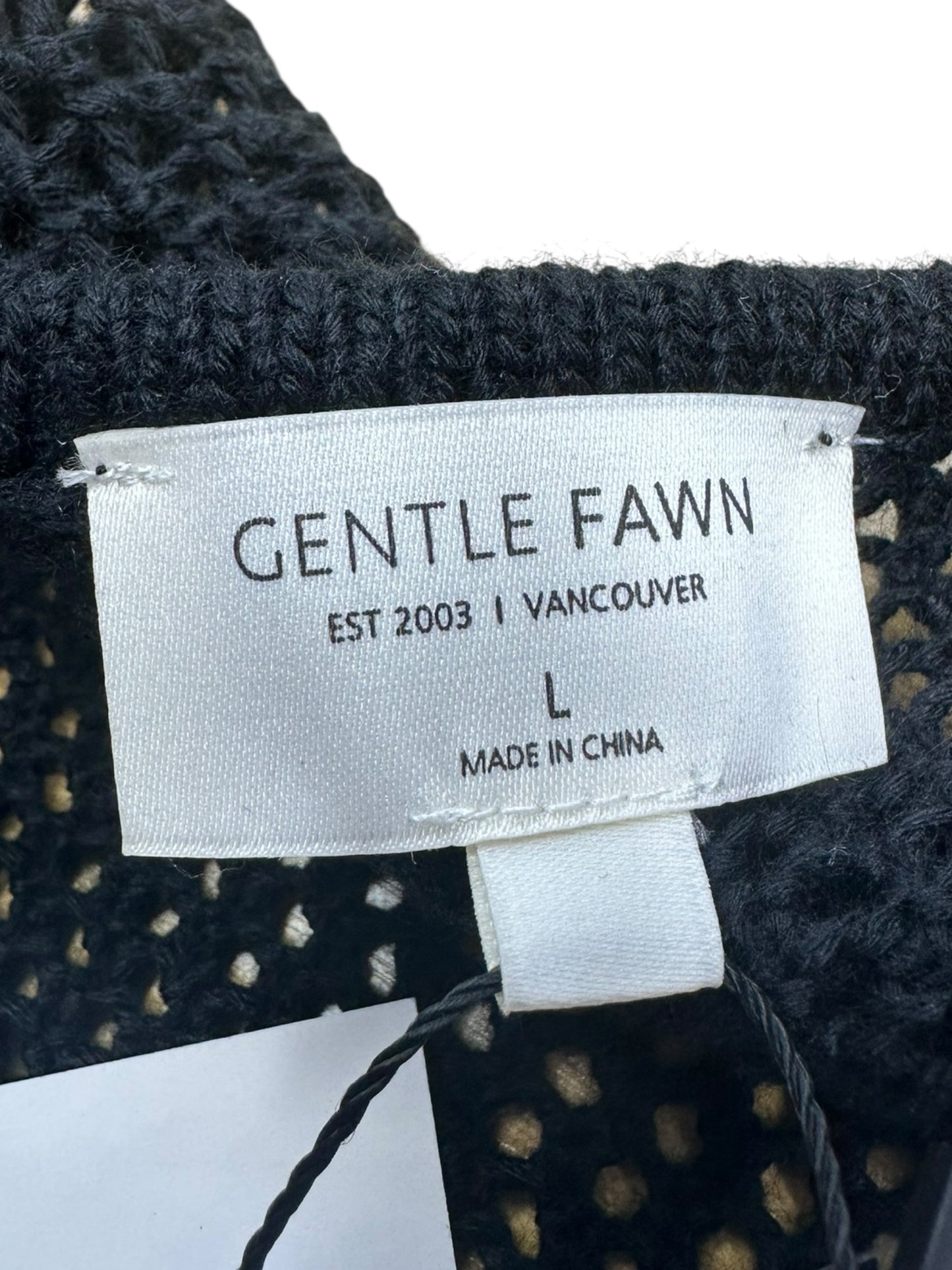 Gentle Fawn NWT Black Knit Cardigan Size L