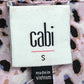 cabi Pink Seaside Panther Print Blouse Size S