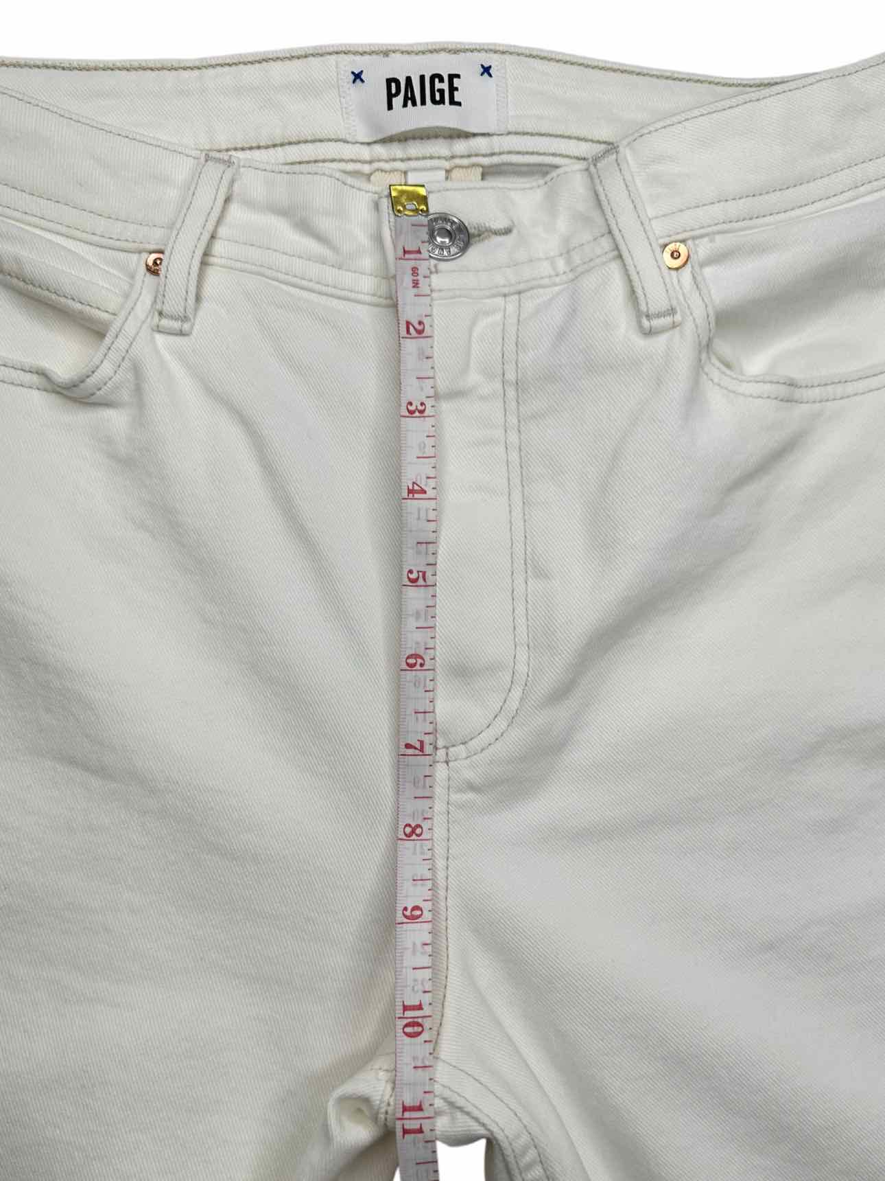 PAIGE White Sarah Slim Jeans Size 27