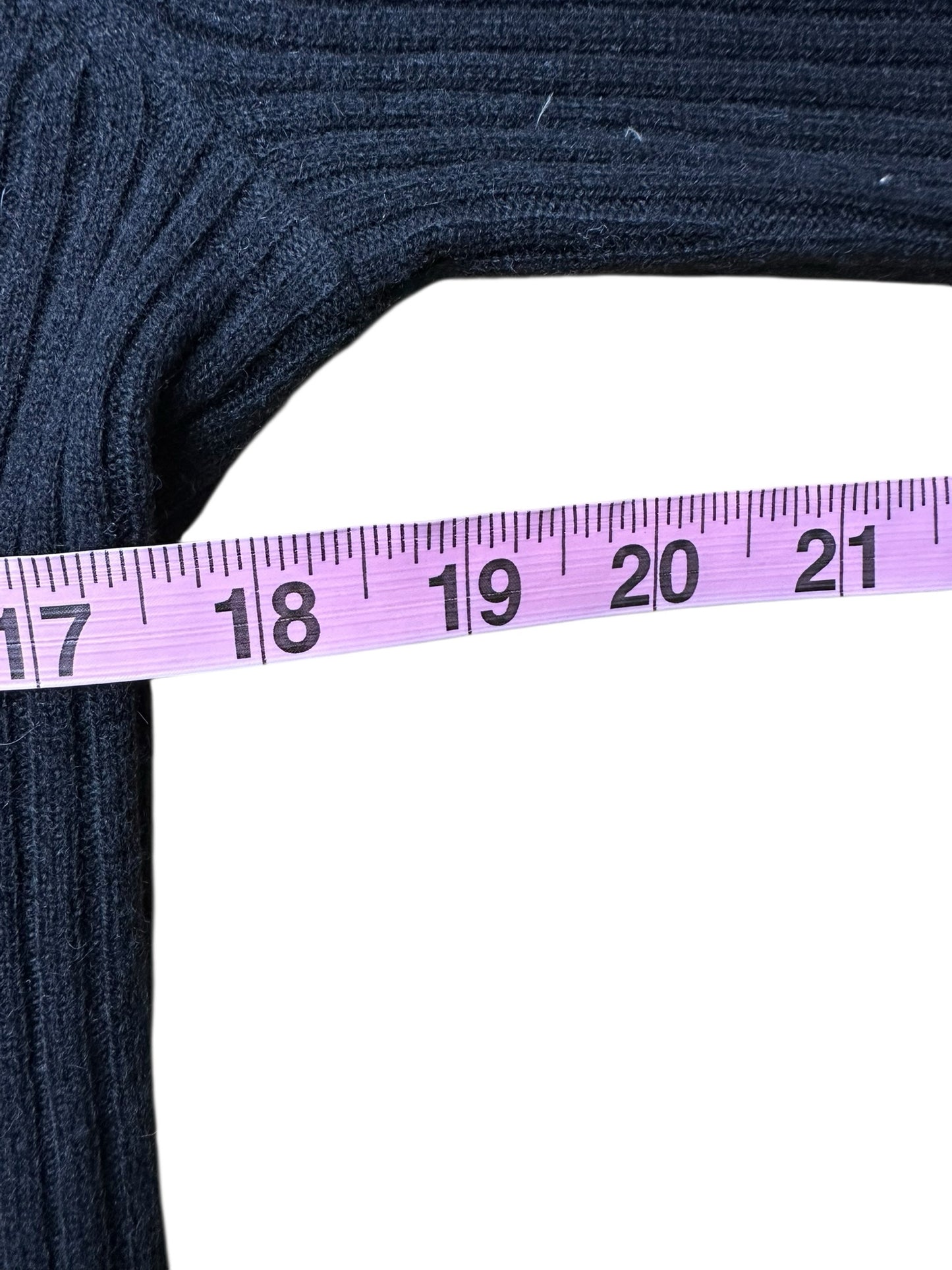 Talbots Black 100% Cashmere Ribbed Sweater Size M