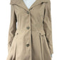 Calvin Klein Tan Hooded Trench Coat Size S