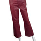 KUT from the Kloth NWT Burgundy Coated Kelsey Crop Boot Jeans Size 6
