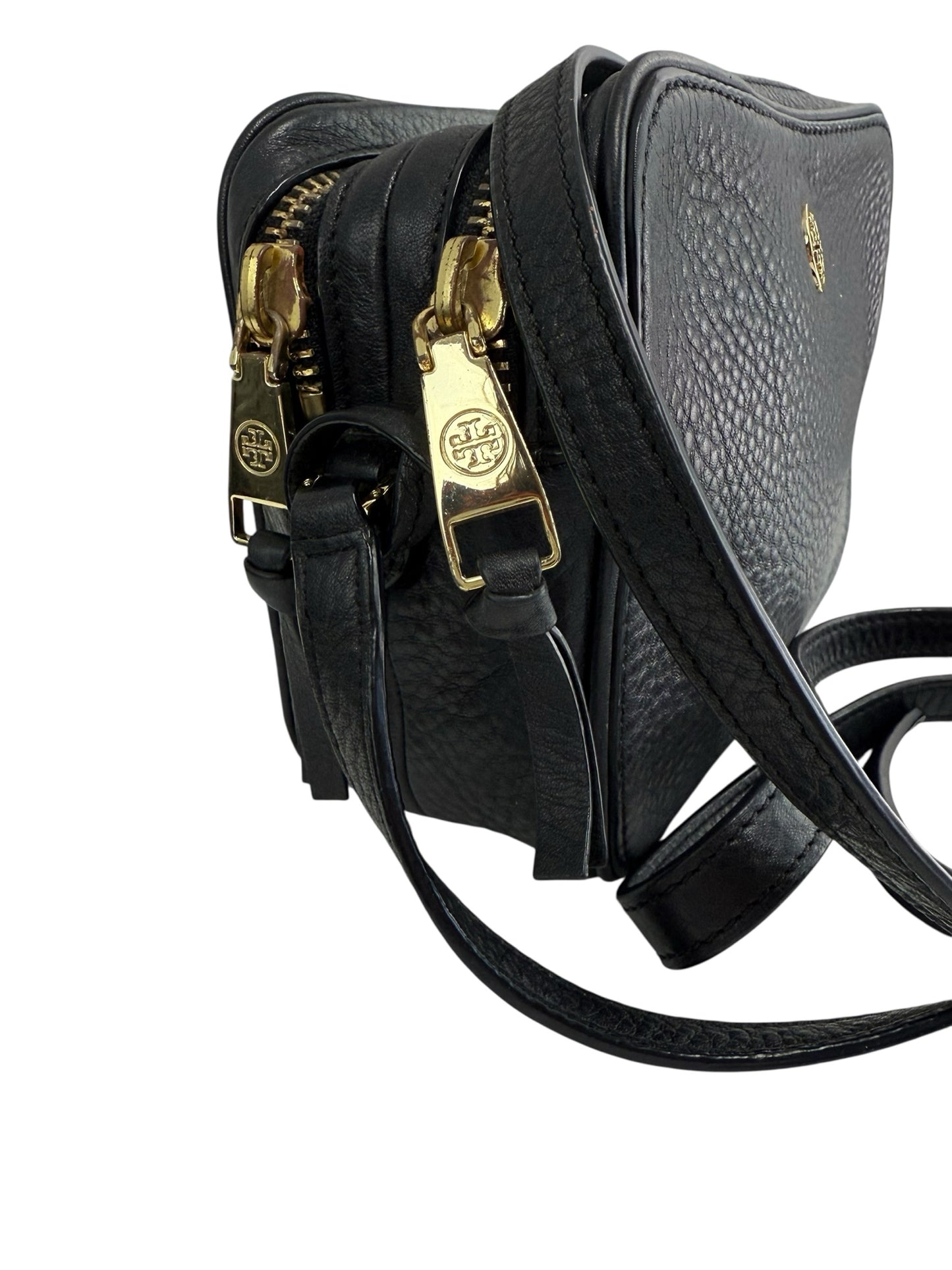 Tory Burch Black Robinson Double Zip Crossbody