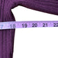 Talbots 100% Cashmere Merlot Ribbed Sweater Size M