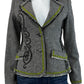 Cache Vintage Tweed EmbroideredBlazer Size S