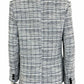 KARL LAGERFELD Blue and White Tweed Jacket Size 8