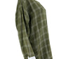 EILEEN FISHER 100% Organic Linen Green Plaid Blouse Size XL