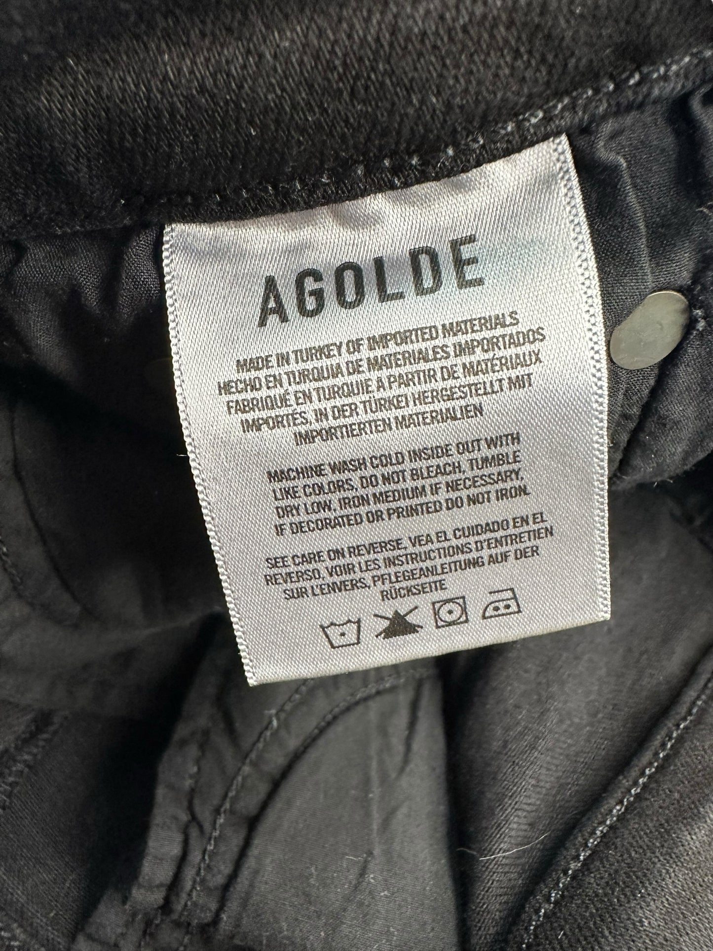AGOLDE Black High Rise Sophe Skinny Jeans Size 28