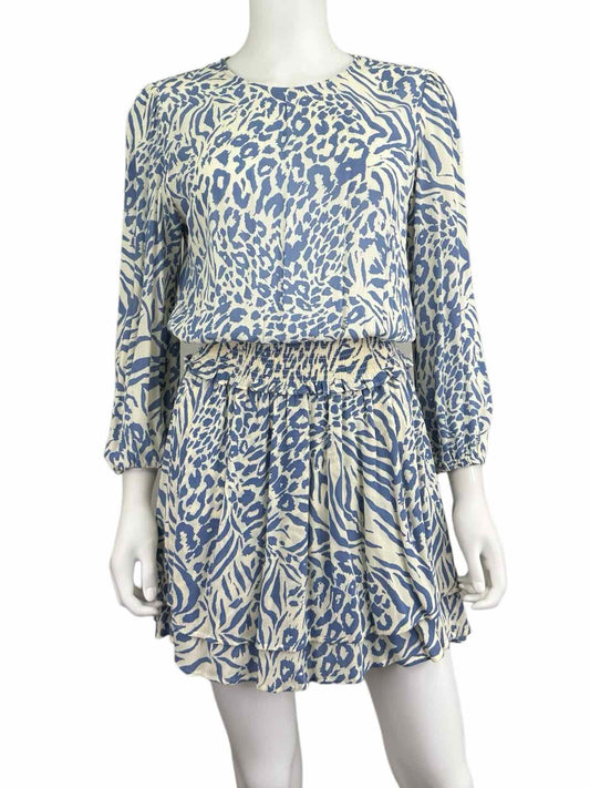 Rails blue and white zebra print Dress Size S