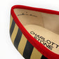 CHARLOTTE STONE Raleigh Leather Striped Mary Jane Flats Size 7
