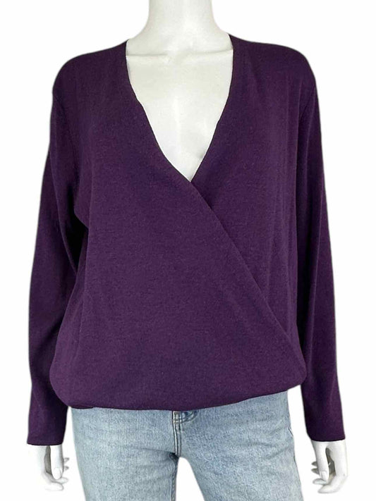 NIC & ZOE NWT Eggplant Wrap Sweater Size XL