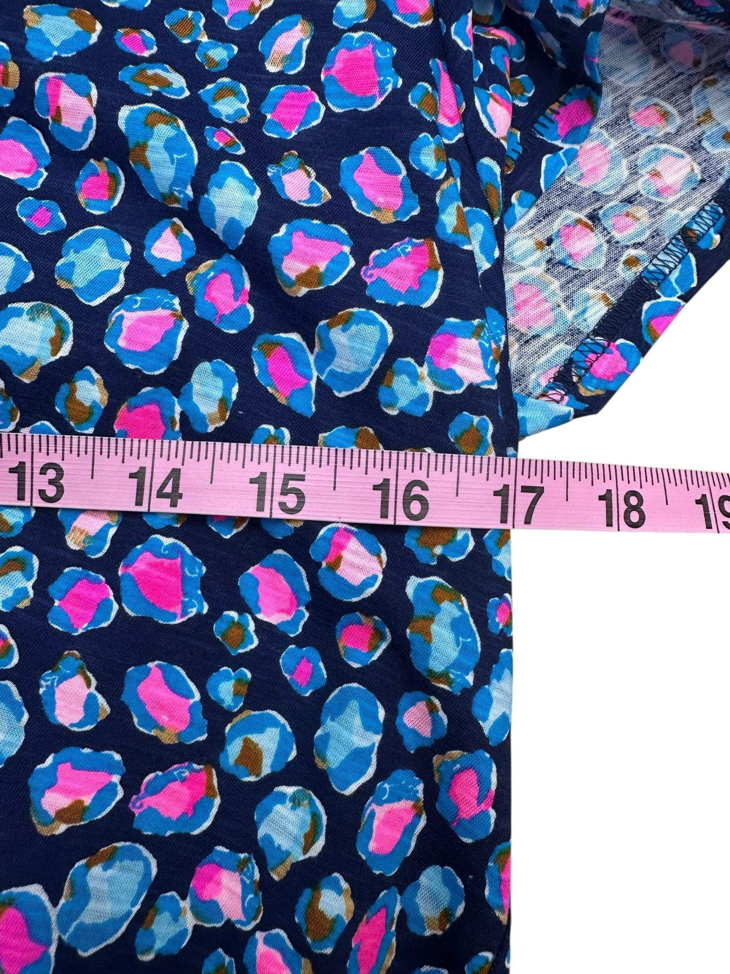 Lilly Pulitzer Navy Cheeta Print Tee Size L