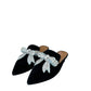 Kurt Geiger Black Velvet Mules Size 37