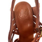 Tory Burch Brown Leather Nadia Wedges Size 8