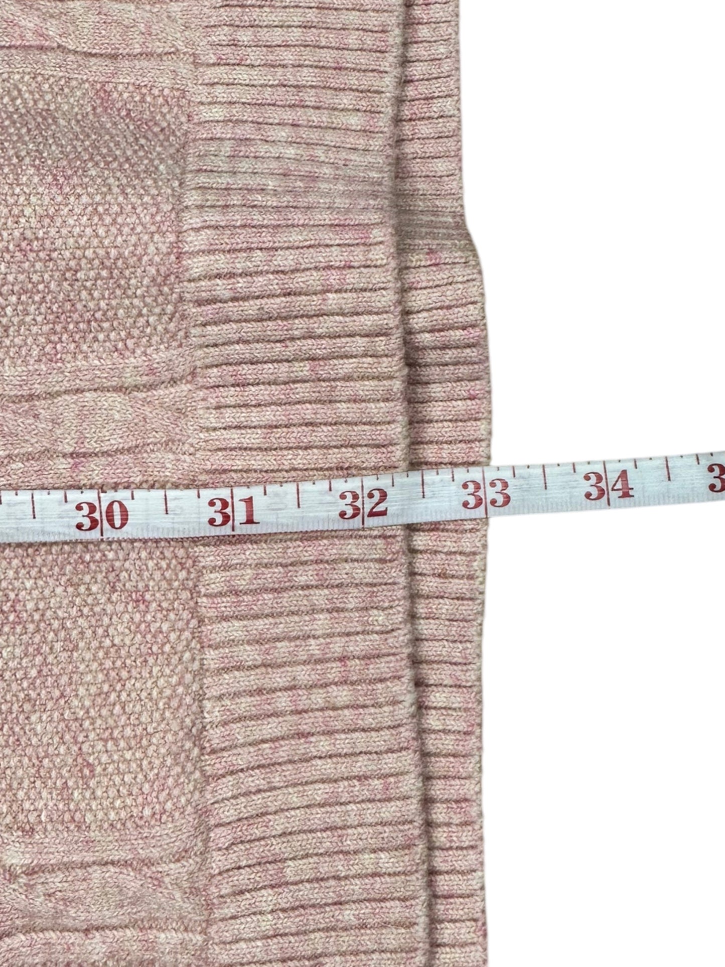 J. Jill NWT Pink Cable Knit Sweater Size XL