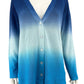Talbots NWT Blue Ombre Sweater Cardigan Size M