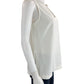 TRINA TURK White Satin Shell Size S