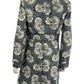 boden Blue Floral Trench Coat Size 10