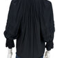 RAMY BROOK Black Satin Blouse Size XS