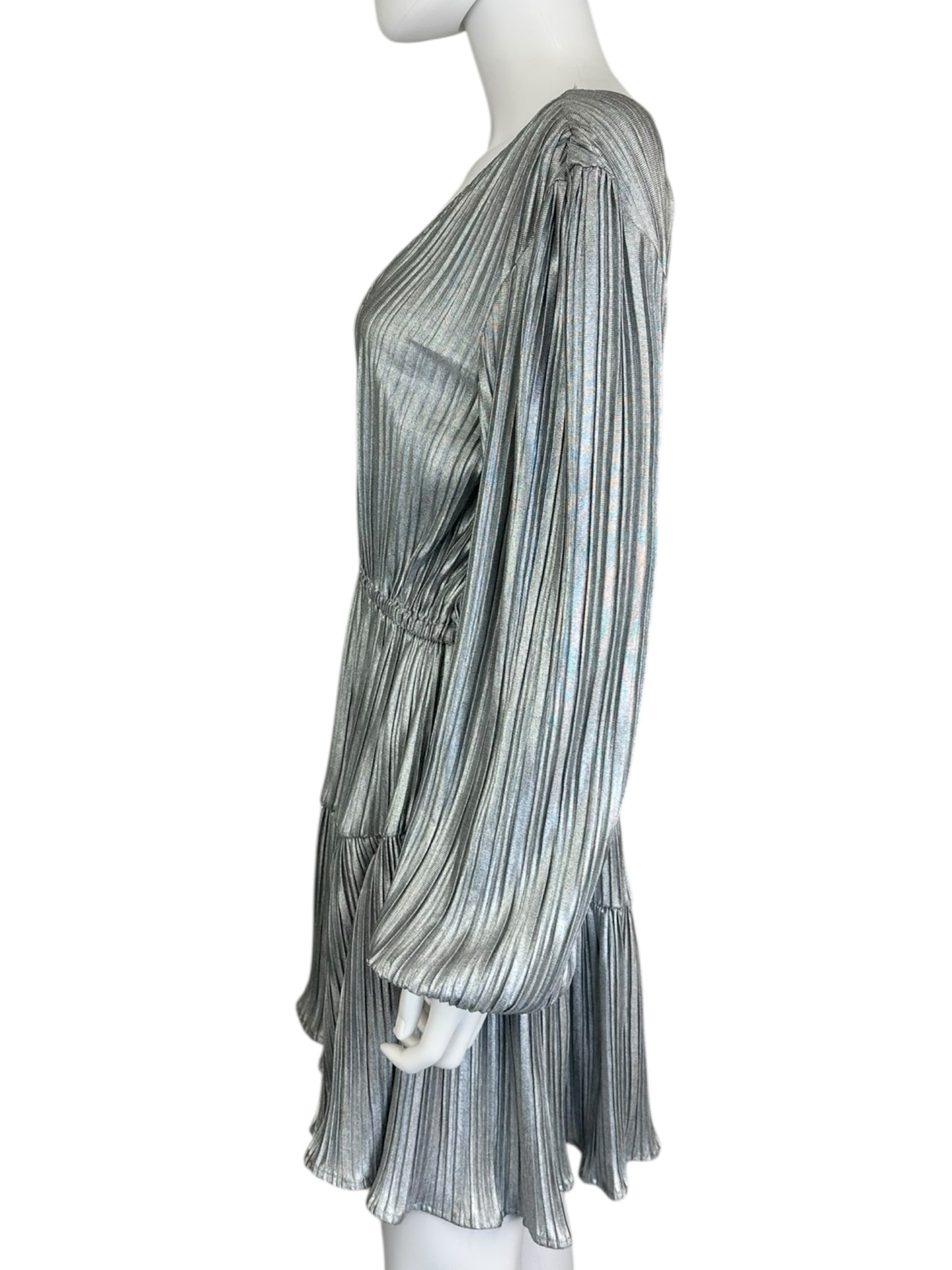 STEVE MADDEN NWT Silver KARA Mini Dress Size L
