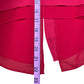 BCBGMAXAZRIA Red Lace Trim Shell Size XS