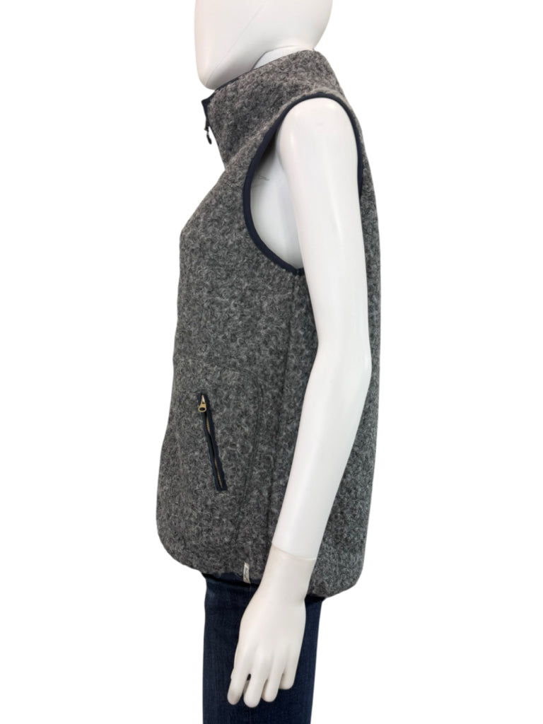 Woolrich Gray Suskiyou Curley Fleece Vest Size S