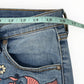 Johnny Was Light Wash Floral Embroidered Jeans Size 28