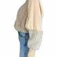 Free People NWT Cream Multi Textured Fur Zip-Up Jacket Size S