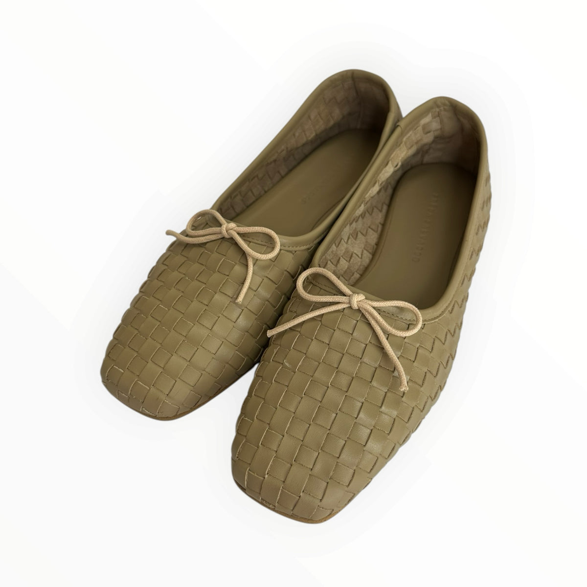 Freda Salvador Beige Jada Square Toe Ballet Flats Size 8.5