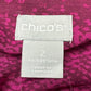 Chico's NWT Purple Ridge Reptile  Print Blouse Size L