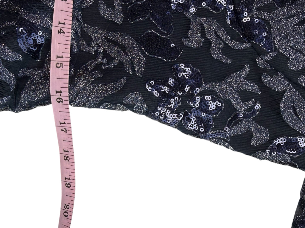 Dress the Population NWT Navy Brie Sequin Mini Dress Size XXL