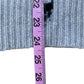 SKULL CASHMERE Gray Distressed 100% Cashmere Skull Sweater Size S