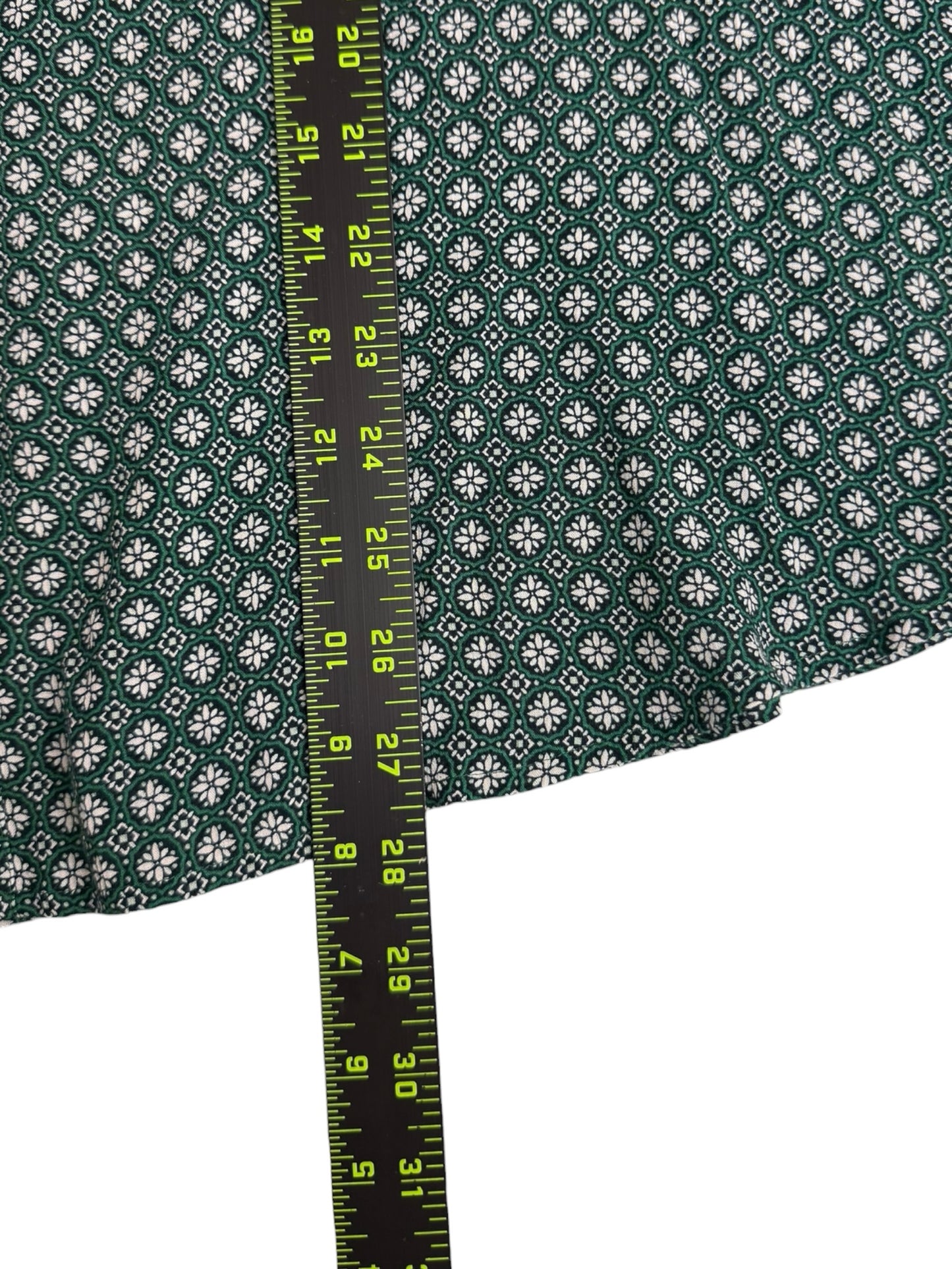 j.jill NWT Green Floral Print Blouse Size XL