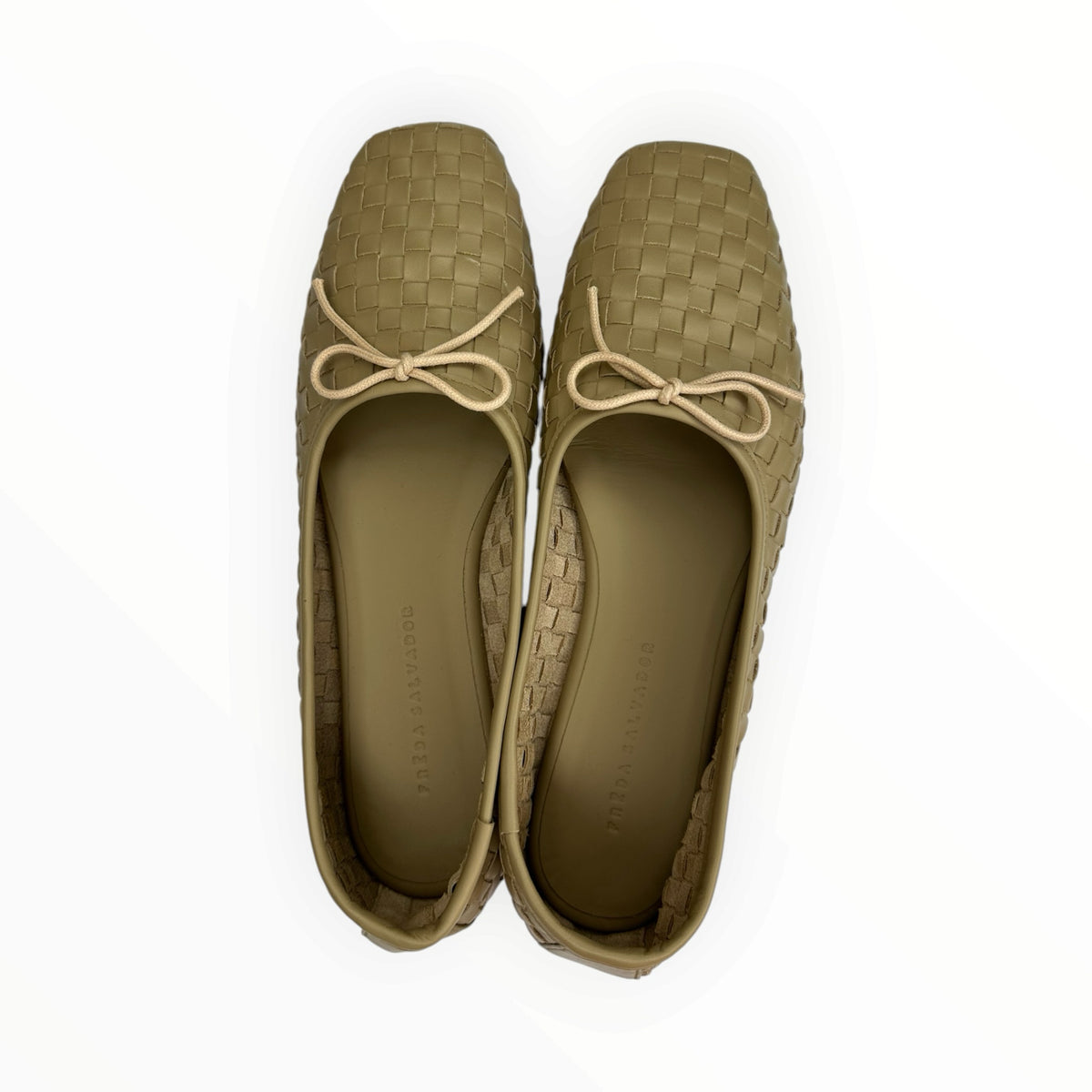 Freda Salvador Beige Jada Square Toe Ballet Flats Size 8.5