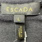 ESCADA Navy Shimmer Knit Top Size L