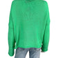 Wooden Ships NWT Green Rose Sweater Size S/M