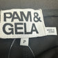 PAM&GELA Black Cropped Rhinestone Pants Size S